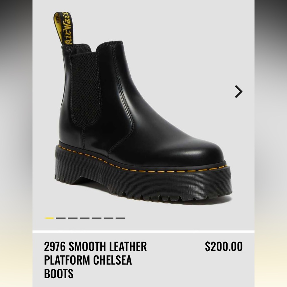 2976 SMOOTH LEATHER PLATFORM CHELSEA BOOTS